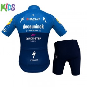 Completo Maglia Ciclismo + Pantaloncino 2021 Deceuninck-Quick-Step Bambinio N001